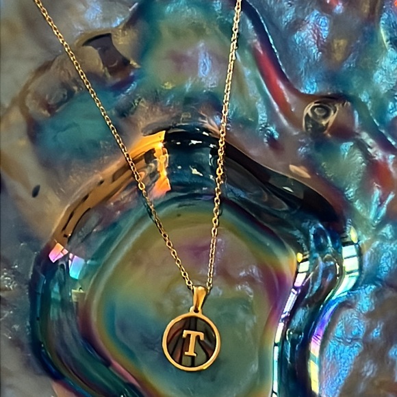 T Letter Necklace - Picture 3 of 4